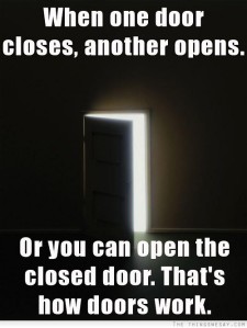 when a door shuts